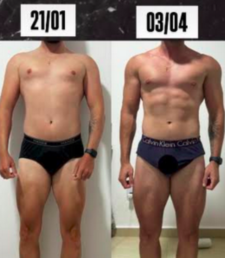 Evolução em menos 3 meses